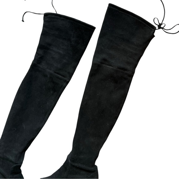STUART WEITZMAN Suede Leather Pointy Thighland Over The Knee Heeled Boots - Picture 6 of 13